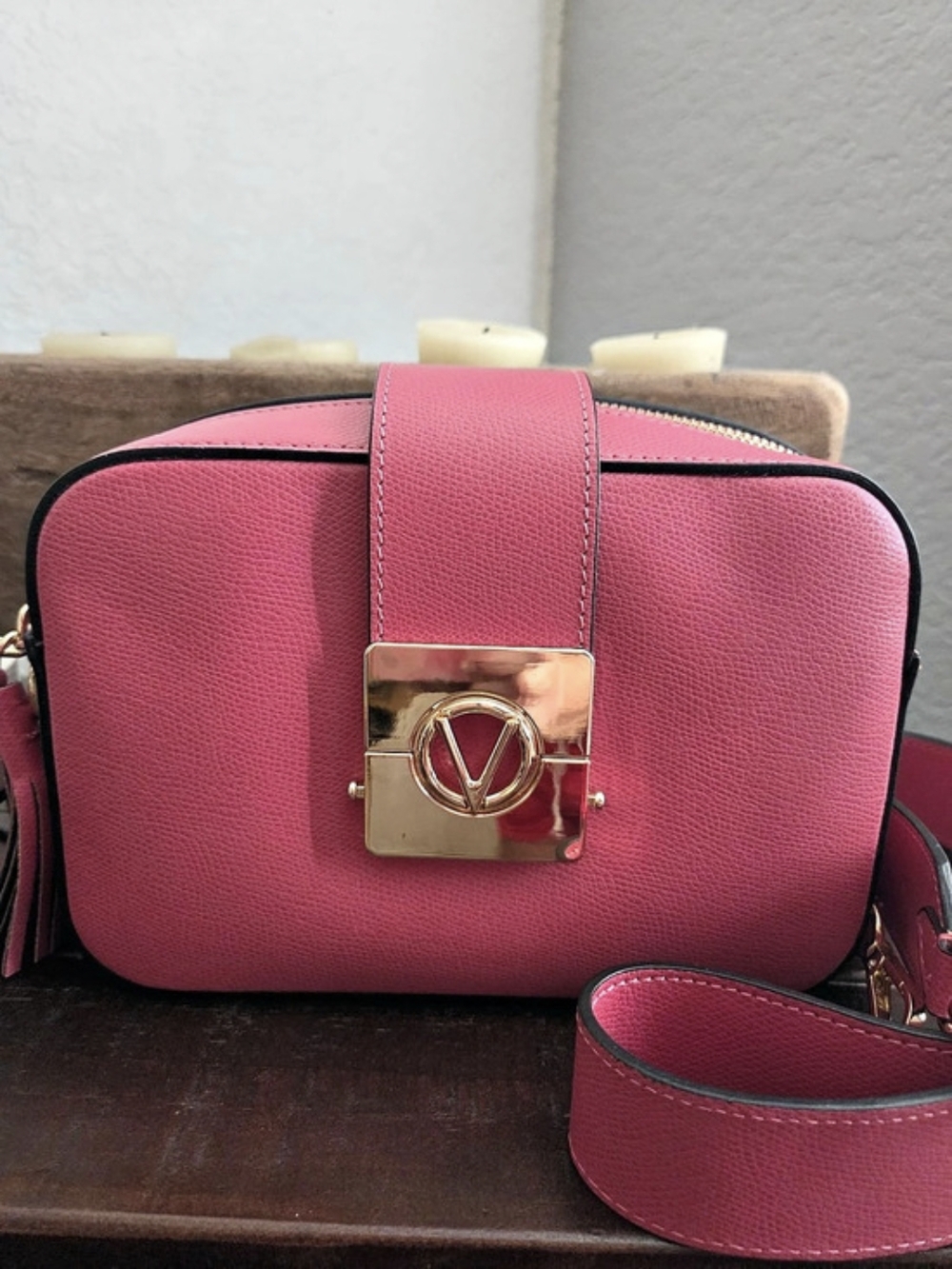 Mario Valentino Rose Crossbody Bag